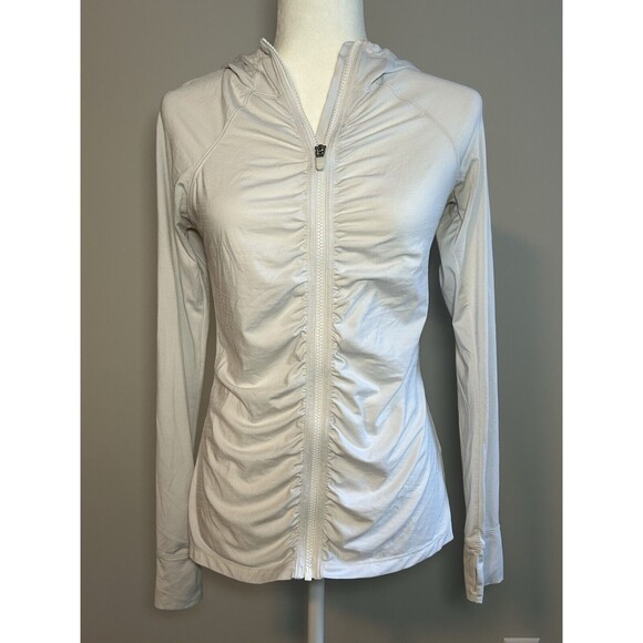 Athleta Jackets & Blazers - Athleta Women’s White Pacifica Crosscurrent UPF Jacket Size S